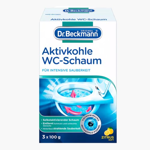 Dr. Beckmann Aktivkohle WC-Schaum Zitrus 3x100g