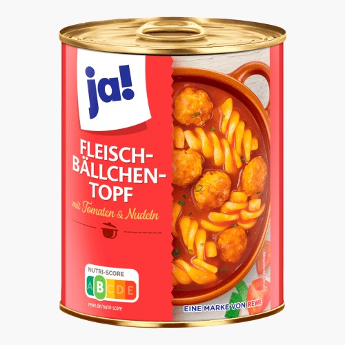Ja! Fleischbällchen-Topf mit Tomaten & Nudeln 800g