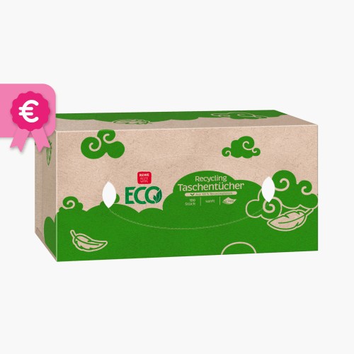 Rewe Beste Wahl Taschentücher Box Recycling 100 Stück