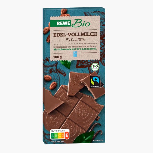 REWE Bio Edelvollmilch-Schokolade 100g