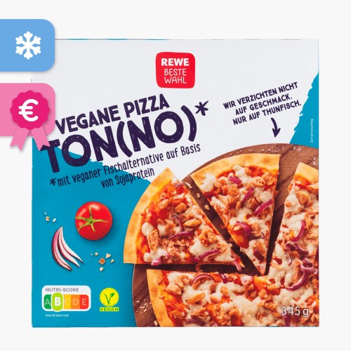 Rewe Beste Wahl Vegan Pizza Ton(no) 345g