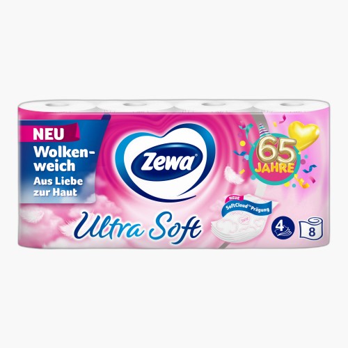 Zewa Toilettenpapier Ultra Soft 4-lagig 8x150 Blatt
