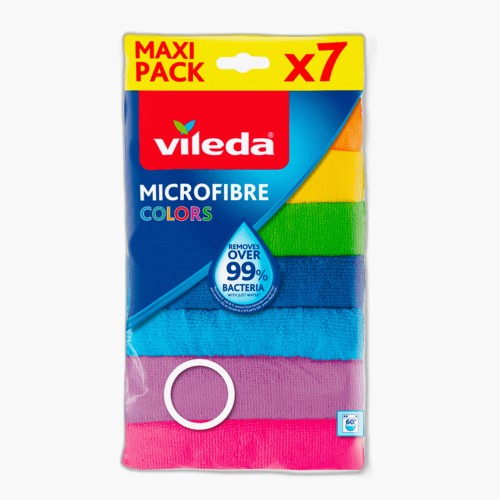 Vileda Allzwecktuch Microfaser Colors 7 Stück