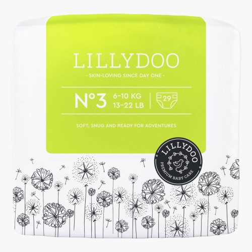 LILLLYDOO hautfreundliche Windeln Größe 3, 6-10 kg, 29 Windeln