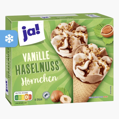 Ja! Vanille Haselnuss Hörnchen 720ml (6x120ml)