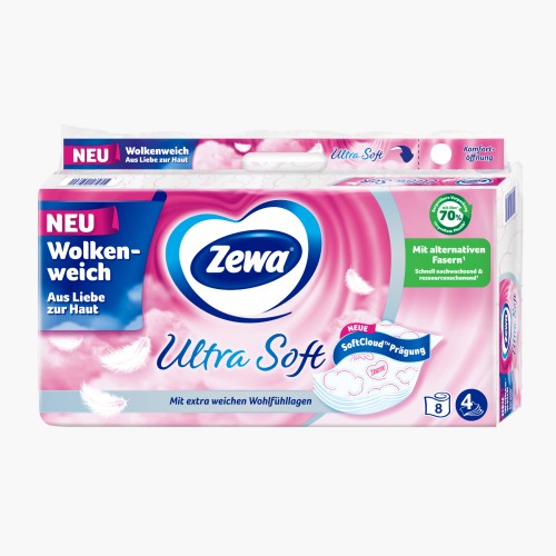 Zewa Toilettenpapier Ultra Soft 4-lagig 8x150 Blatt