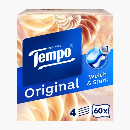 Tempo Taschentücher Original Würfel 4-lagig 60 Tücher