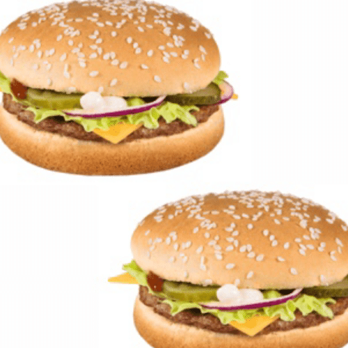 Neu: 2 x Hamburger Beef mit Salat