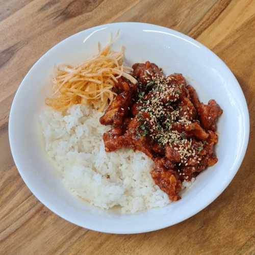 Chibap , Soja (Reis mit koranische Chicken)