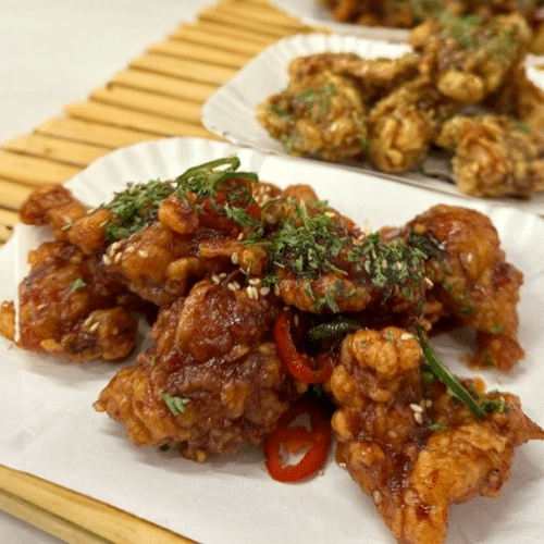 Koreanische Chicken (Scharf)