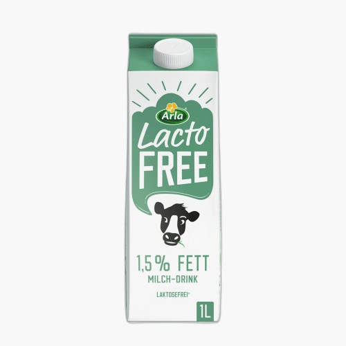 Arla LactoFREE Laktosefreie Milch 1,5% Fett. 1l