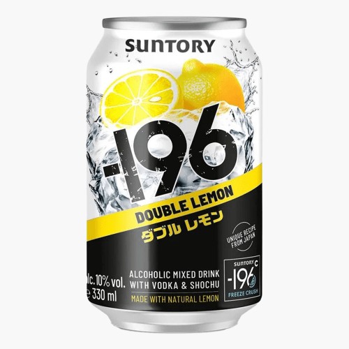 Suntory -196 Vodka Double Lemon 330ml (10% vol.)