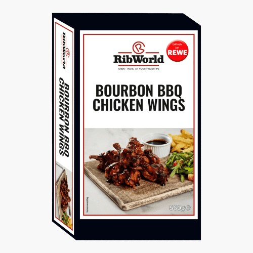 RibWorld Bourbon BBQ Chicken Wings 560g