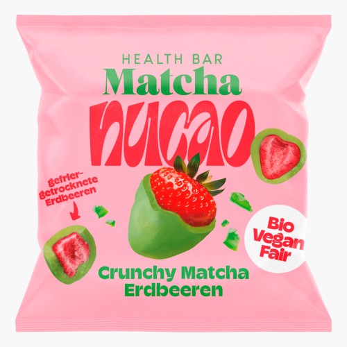Nucao Crunchy Matcha Erdbeeren 50g