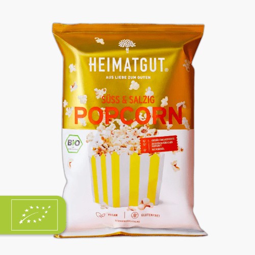 Heimatgut Bio Popcorn Süß & Salzig 90g