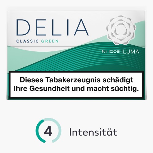 DELIA Classic Green 20 Stk. Tabaksticks - 7,00€