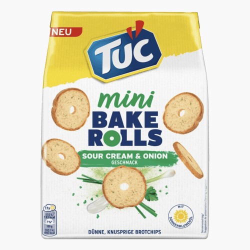 Tuc Bake Rolls Mini Sour Cream 150g