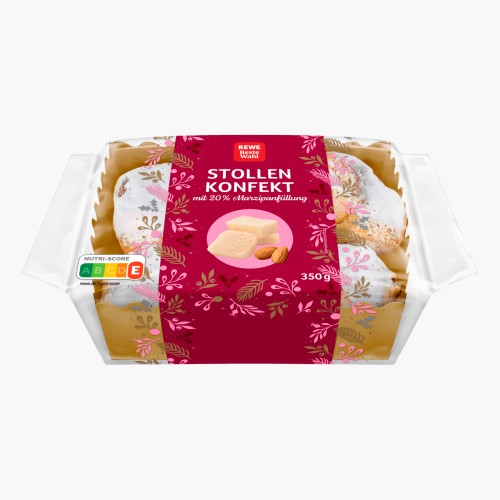 REWE Beste Wahl Stollen-Konfekt mit Marzipan 389g