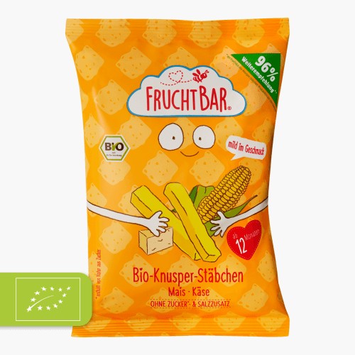 FruchtBar Bio-Knusper-Stäbchen Mais & Käse 30g
