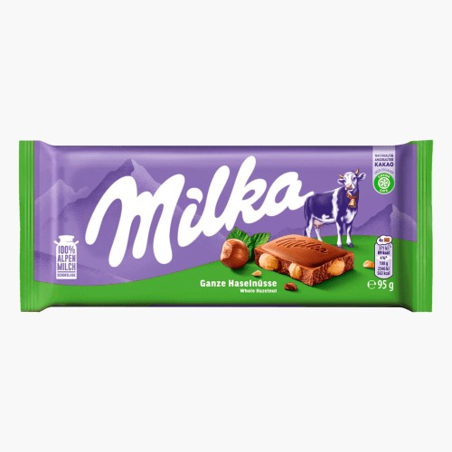 Milka Schokolade Ganze Haselnüsse 95g