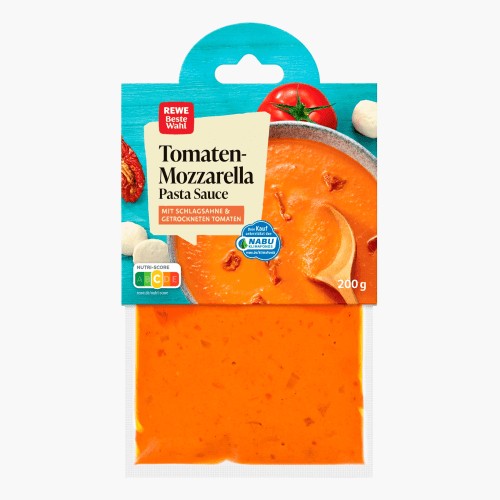 Rewe Beste Wahl Pasta-Sauce Tomaten-Mozzarella 200g
