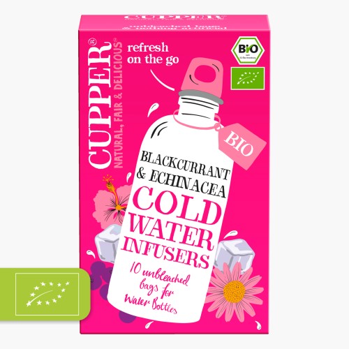 Cupper Bio Tee Blackcurrant & Echinacea Cold Water Infusers 27g (10 Beutel)