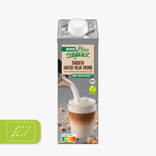 Rewe Bio + Vegan Barista Hafer-Soja Drink 1l