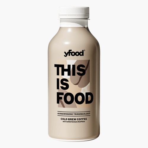 Yfood Trinkmahlzeit Cold Brew Coffee mit Pfand 500ml