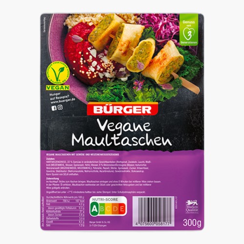 Bürger Vegane Maultaschen 300g