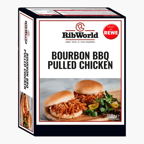 RibWorld Bourbon BBQ Pulled Chicken 360g