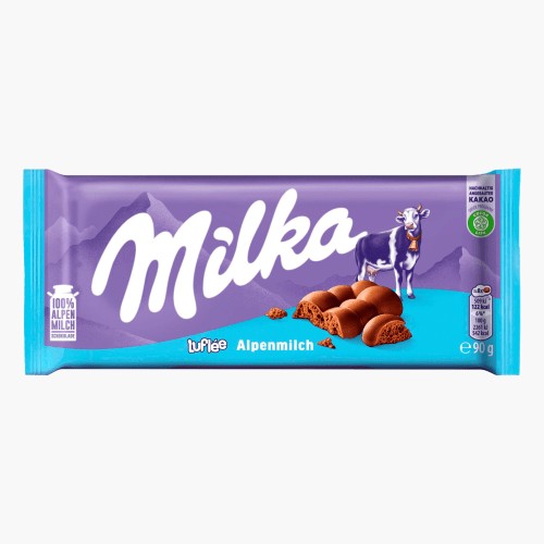 Milka Schokolade Luflée Alpenmilch 90g