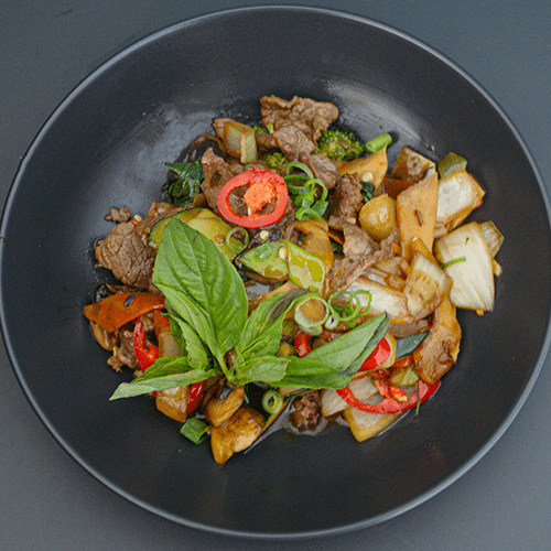 Beef Thai Basil (pikant)