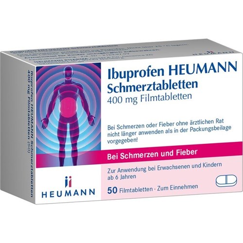 Ibuprofen Heumann Schmerztabletten 400mg Filmtabl. 50 Stück