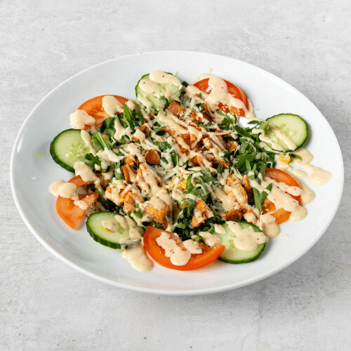 Salat Rucola Lachs