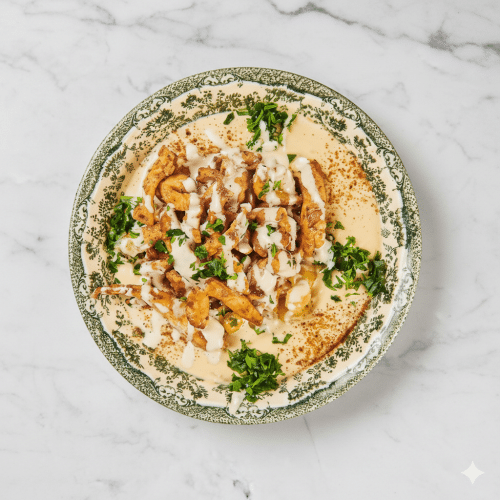Chickwarma Hummus