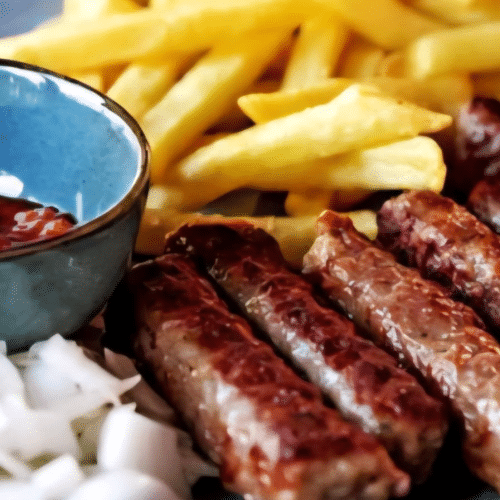 Cevapcici auf Teller