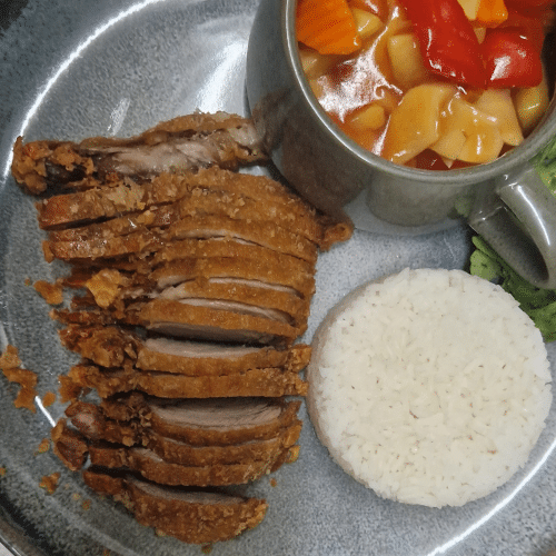 Ente mit einer Sauce nach Wahl
