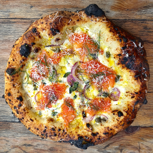 Pizza Gravlax Royal ( Pizza des Monats )