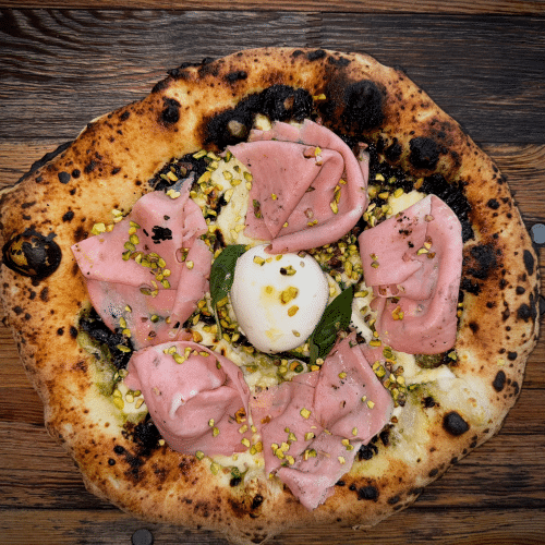 Pizza Mortadella & Pistazie