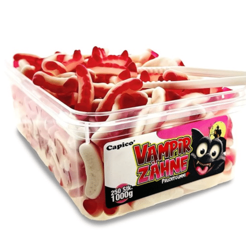Capico Vampirzähne Fruchtgummi (1000g) in Dose, Halal