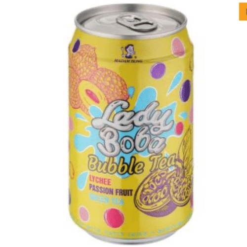 Madam Hong Lady Boba Bubble Tea Lychee Passion Fruit Green Tea