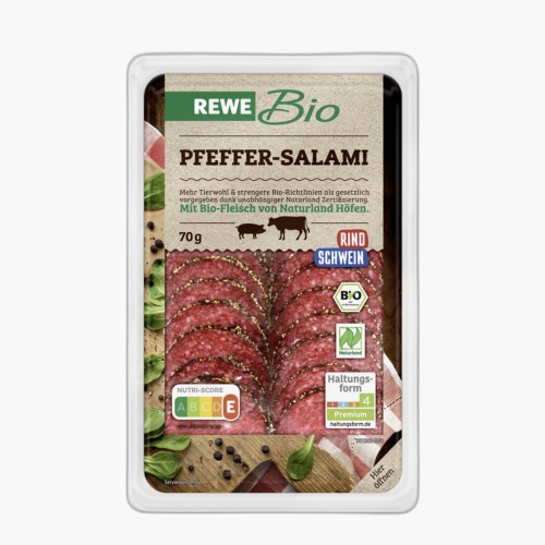 Rewe Bio Pfeffersalami 70g