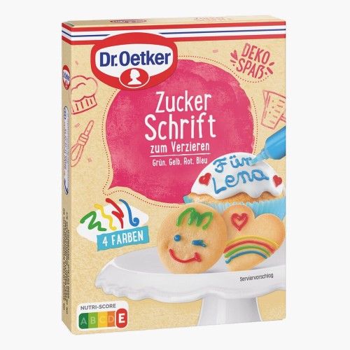Dr. Oetker Zuckerschrift 4 Farben 100g