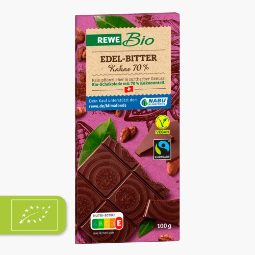 Rewe Bio Edel-Bitter Schokolade 100g
