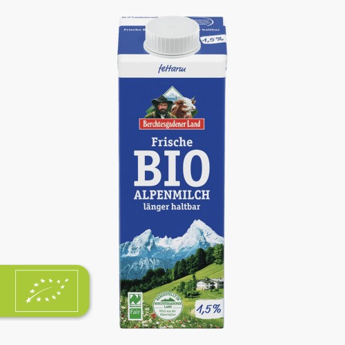 Bercht. Land Frische Bio Alpenmilch 1,5% 1l
