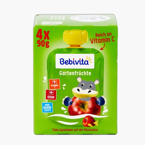 Bebivita Quetschie Gartenfrüchte 4x90g