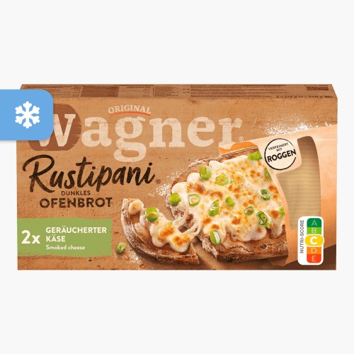 Original Wagner Rustipani Dunkles Ofenbrot Geräucherter Käse 175g