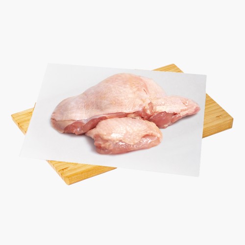 Pollo Fino Bio-Hähnchensteaks aus der Keule geschnitten, mit Haut, frisch ca. 400g