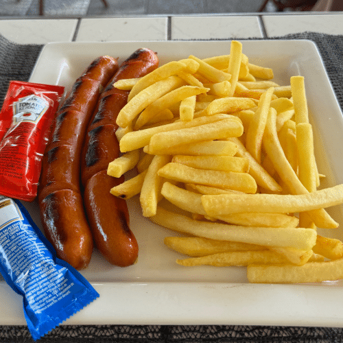 Wiener mit pommes