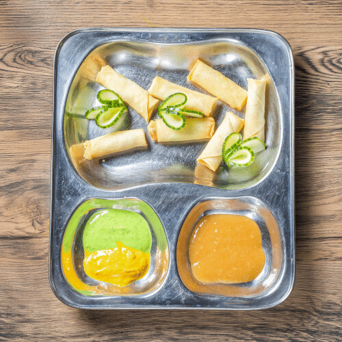 Vegetarische Frühlingsrollen (6 Stück)